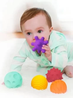 6 Balles Souples Sensorielles INFANTINO Multicolore - Infantino 5 6 Balles Souples Sensorielles INFANTINO Multicolore - Infantino -Baby Dreams Soldes 6 balles souples sensorielles infantino 2