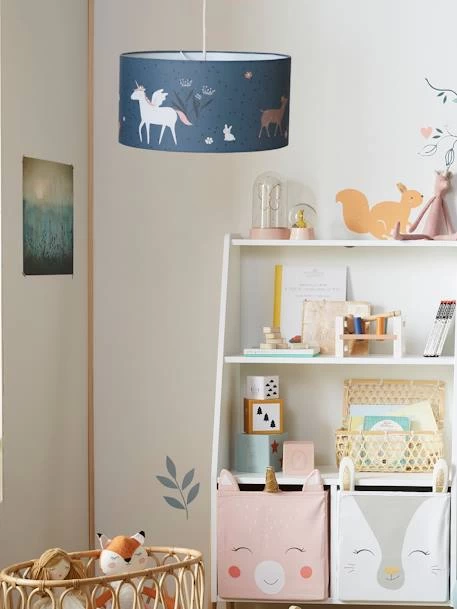 Abat-jour Pour Suspension FORÊT ENCHANTEE Bleu - Vertbaudet 2 Abat-jour Pour Suspension FORÊT ENCHANTEE Bleu - Vertbaudet – Image 2