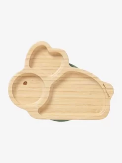 Assiette En Bambou Lapin Naturel - Vertbaudet