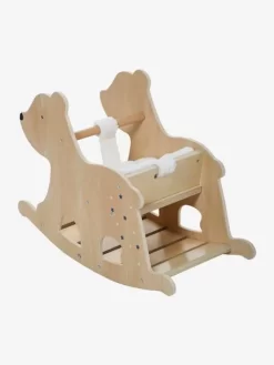 Bascule Ours Polaire En Bois FSC® Naturel - Vertbaudet -Baby Dreams Soldes bascule ours polaire en bois fsc 3