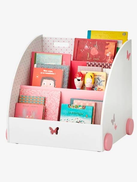 Bibliothèque à Roulettes ENVOLEE Blanc - Vertbaudet 1 Bibliothèque à Roulettes ENVOLEE Blanc - Vertbaudet