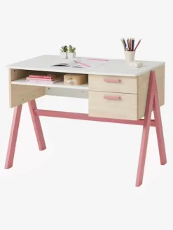 Bureau Enfant Coloriage Rose - Vertbaudet