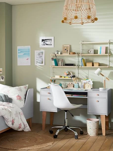 Bureau Enfant LIGNE FJORD Gris/bois - Vertbaudet 4 Bureau Enfant LIGNE FJORD Gris/bois - Vertbaudet – Image 4