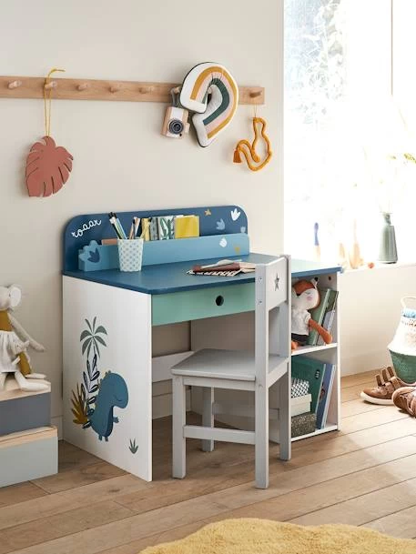 Bureau Maternelle ROAAR Blanc Moyen Uni Avec Decor - Vertbaudet 2 Bureau Maternelle ROAAR Blanc Moyen Uni Avec Decor - Vertbaudet – Image 2