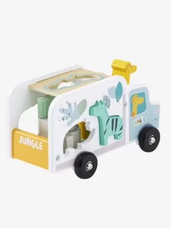 Camion D'encastrement Jungle En Bois FSC® Multicolore - Vertbaudet -Baby Dreams Soldes camion dencastrement jungle en bois fsc 3