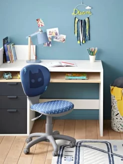Chaise De Bureau à Roulettes Enfant Super-héros Bleu - Vertbaudet -Baby Dreams Soldes chaise de bureau a roulettes enfant super heros 5
