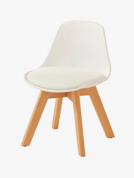 Chaise Maternelle Scandinave, Assise H 31,5 Cm Blanc - Vertbaudet 1 Chaise Maternelle Scandinave, Assise H 31,5 Cm Blanc - Vertbaudet