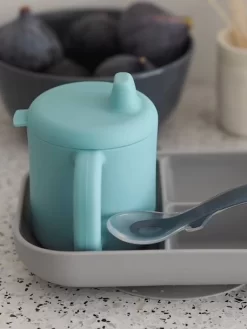 Coffret D’apprentissage 3 Pièces BEABA En Silicone Rose - Beaba -Baby Dreams Soldes coffret dapprentissage 3 pieces beaba en silicone 2