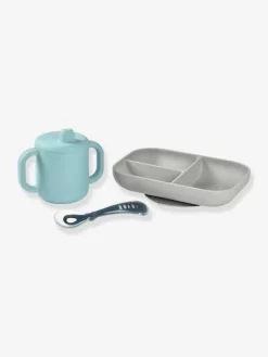 Coffret D’apprentissage 3 Pièces BEABA En Silicone Rose - Beaba -Baby Dreams Soldes coffret dapprentissage 3 pieces beaba en silicone 3