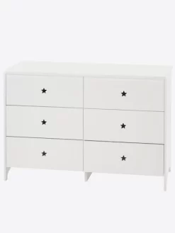 Commode 6 Tiroirs LIGNE SIRIUS Blanc Clair Uni - Vertbaudet