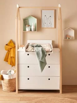 Commode Penderie Coconut Blanc - Vertbaudet -Baby Dreams Soldes commode penderie coconut 3