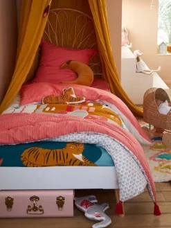 Couvre-lit EDEN INDIA Rose / Multicolore - Vertbaudet -Baby Dreams Soldes couvre lit eden india 2