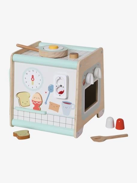 Cube D'activités Cuisinette En Bois FSC® Beige - Vertbaudet 2 Cube D'activités Cuisinette En Bois FSC® Beige - Vertbaudet – Image 2