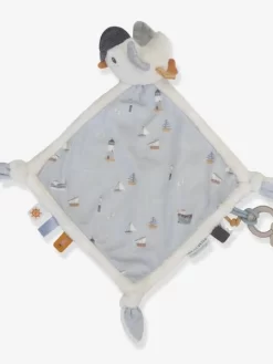 Doudou Carré Mouette - Sailors Bay - LITTLE DUTCH Bleu Grisé - Little Dutch