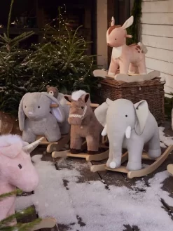 Faon à Bascule En Bois FSC® Multicolore - Vertbaudet -Baby Dreams Soldes faon a bascule en bois fsc 2