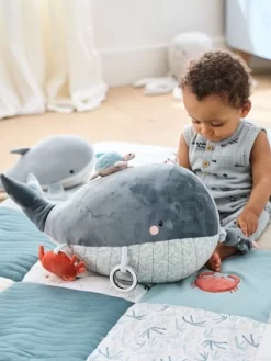 Grande Peluche D'activités SOUS L'OCÉAN Gris - Vertbaudet -Baby Dreams Soldes grande peluche dactivites sous locean 2