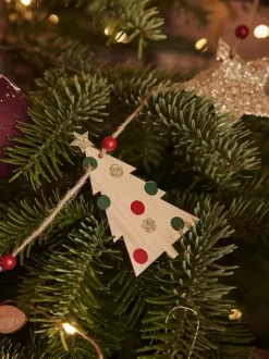 Guirlande De Noël En Bois Bois - Vertbaudet -Baby Dreams Soldes guirlande de noel en bois 2