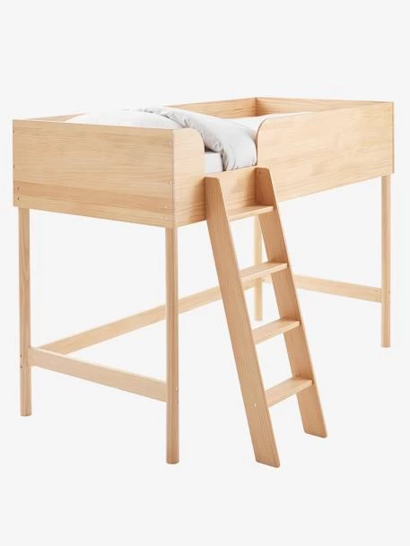 Lit Mi-hauteur LIGNE CONFETTI NATURE Marron - Vertbaudet 2 Lit Mi-hauteur LIGNE CONFETTI NATURE Marron - Vertbaudet – Image 2