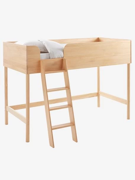 Lit Mi-hauteur LIGNE CONFETTI NATURE Marron - Vertbaudet 1 Lit Mi-hauteur LIGNE CONFETTI NATURE Marron - Vertbaudet