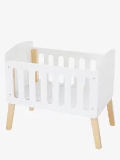 Lit Poupon Sur Pieds En Bois FSC® Blanc - Vertbaudet -Baby Dreams Soldes lit poupon sur pieds en bois fsc 3