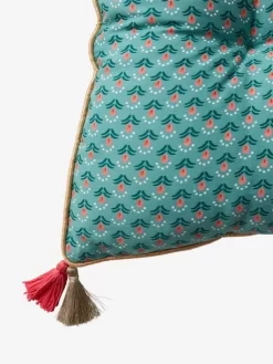 Matelas De Sol Velours Eden India Vert / Rose - Vertbaudet -Baby Dreams Soldes matelas de sol velours eden india 3