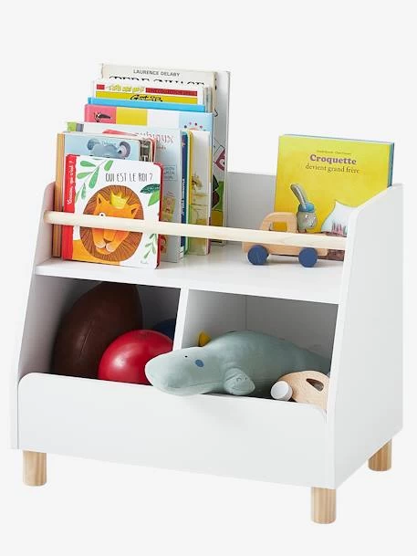 Meuble De Rangement Mixte étagère + Bacs LIGNE PTILOU Blanc/bois - Vertbaudet 1 Meuble De Rangement Mixte étagère + Bacs LIGNE PTILOU Blanc/bois - Vertbaudet