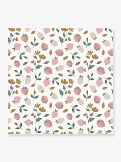 Papier Peint Fraises Louise LILIPINSO Rose Pâle - Lilipinso