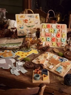 Puzzle Boutons Jungle En Bois FSC® Multicolore - Vertbaudet -Baby Dreams Soldes puzzle boutons jungle en bois fsc 3