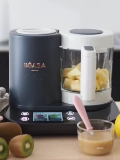 Robot Connecté BEABA Babycook Smart Gris Anthracite/blanc - Beaba -Baby Dreams Soldes robot connecte beaba babycook smart 3