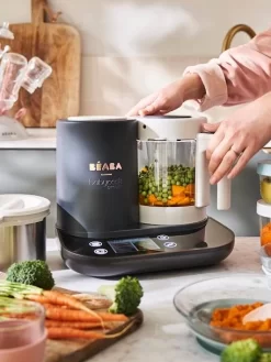 Robot Connecté BEABA Babycook Smart Gris Anthracite/blanc - Beaba -Baby Dreams Soldes robot connecte beaba babycook smart 4
