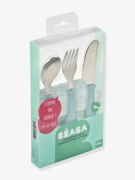 Set 3 Couverts D'apprentissage Inox BEABA Airy Green - Beaba 3 Set 3 Couverts D'apprentissage Inox BEABA Airy Green - Beaba – Image 3