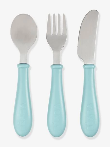 Set 3 Couverts D'apprentissage Inox BEABA Airy Green - Beaba 1 Set 3 Couverts D'apprentissage Inox BEABA Airy Green - Beaba