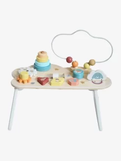 Table Basse D'activités Nuage Les Amis De La Forêt En Bois FSC® Blanc - Vertbaudet -Baby Dreams Soldes table basse dactivites nuage les amis de la foret en bois fsc 4