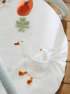 Tapis D'éveil Avec Arches En Coton Nid D'abeille LOVELY FARM Lovely Farm - Multicolore - Vertbaudet -Baby Dreams Soldes tapis deveil avec arches en coton nid dabeille lovely farm 2