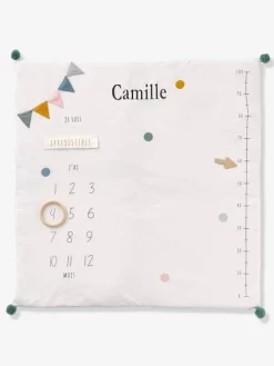 Tapis Photo Bébé Personnalisable écru / Vert - Vertbaudet -Baby Dreams Soldes tapis photo bebe personnalisable 2