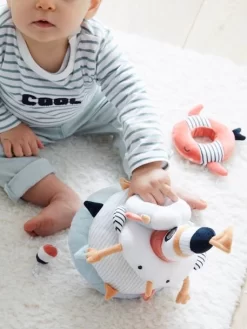 Tour à Empiler En Tissu LEON SUR LE PONTON Multicolore - Vertbaudet -Baby Dreams Soldes tour a empiler en tissu leon sur le ponton 4