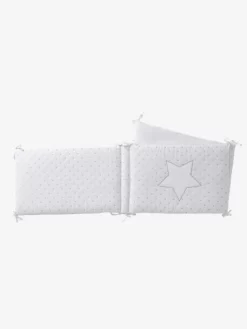 Tour De Lit PLUIE D'ETOILES Blanc - Vertbaudet -Baby Dreams Soldes tour de lit pluie detoiles 2