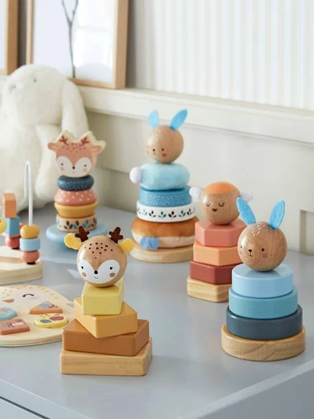 Trio De Tours à Empiler En Bois FSC® Bois - Vertbaudet 5 Trio De Tours à Empiler En Bois FSC® Bois - Vertbaudet – Image 5