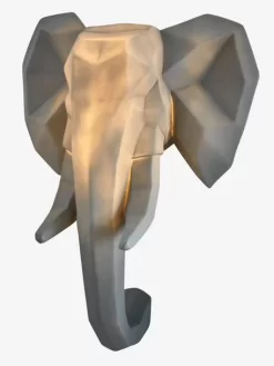 Trophée Mural éléphant Lumineux Gris - Vertbaudet -Baby Dreams Soldes trophee mural elephant lumineux 2